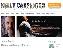 Tablet Screenshot of kellycarpentermusic.com